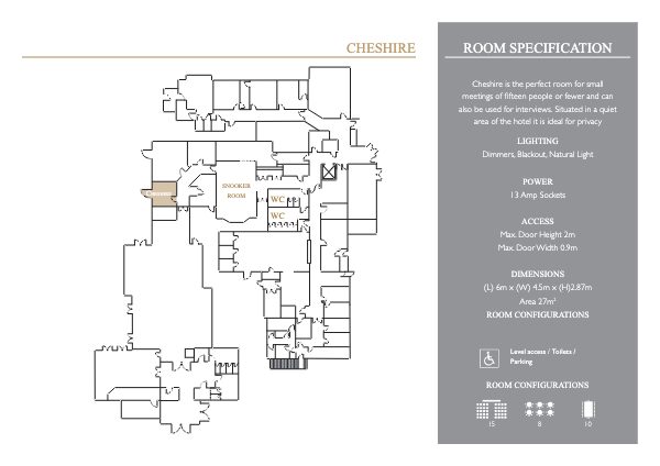 Front cover of Meeting Rooms Fact Sheet