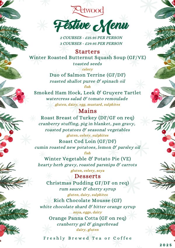Front cover of Festive Menu