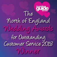 North of England Wedding Award Winner 2018 - Customer Service 
